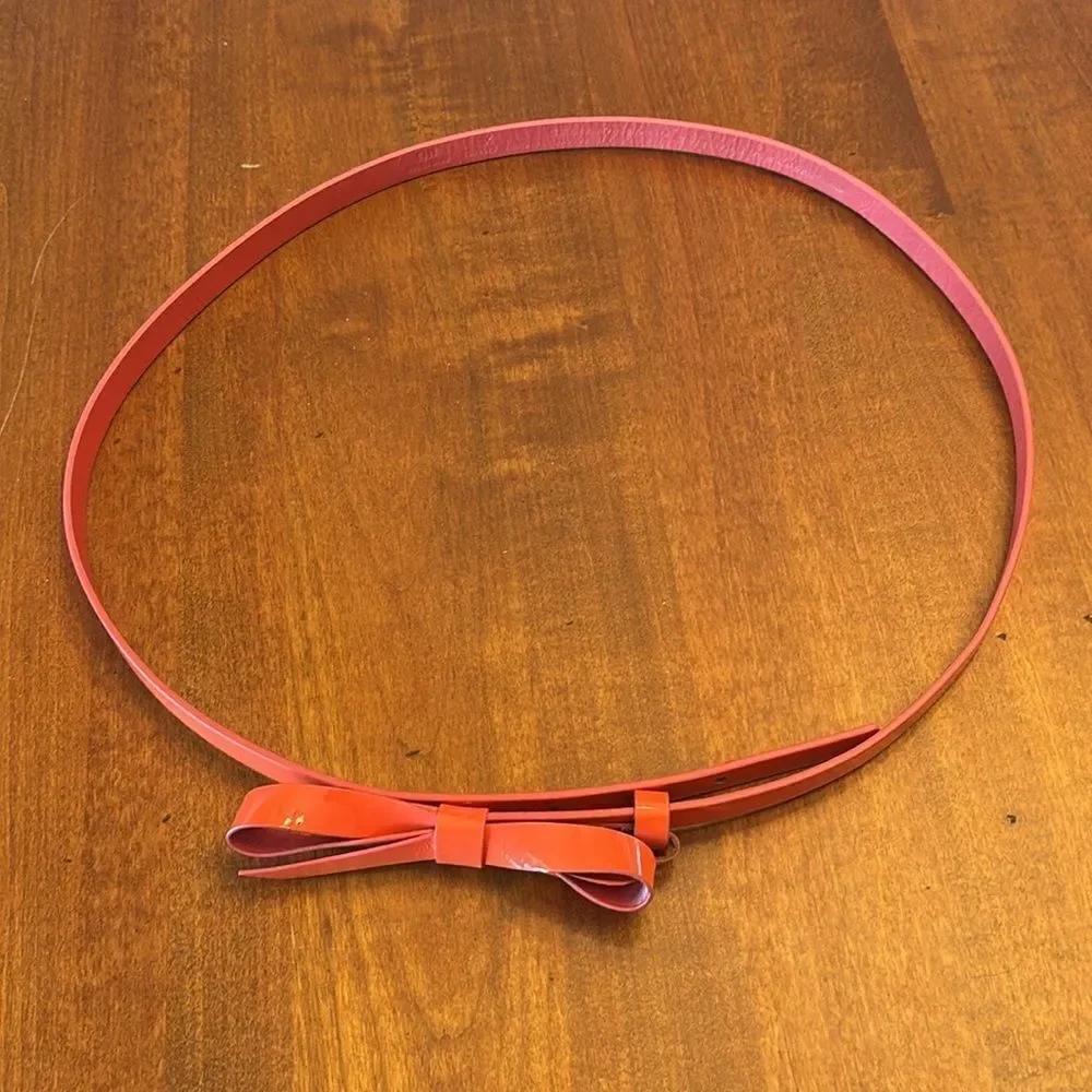 Super Cute Land's End Orange Patent Leather Belt - XL